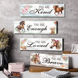 HORSE Inspirational Fall Wall Art Equestrian Motivation